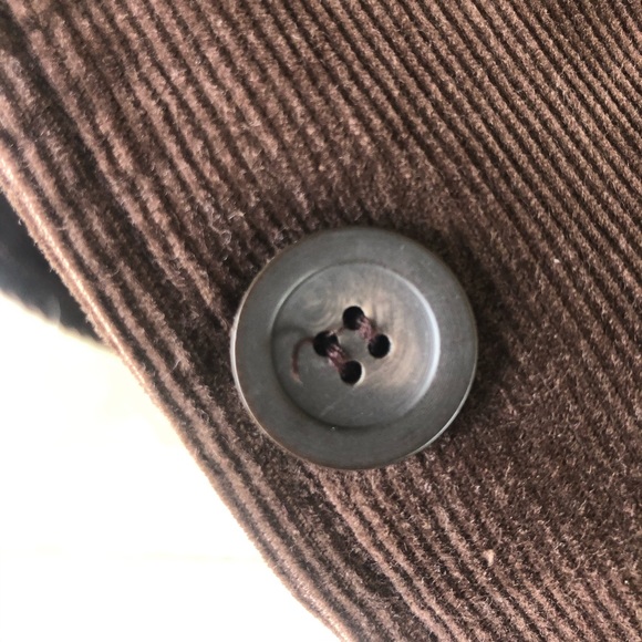 Zara Basic Chocolate Brown Corduroy Classic Blazer - Picture 10 of 16